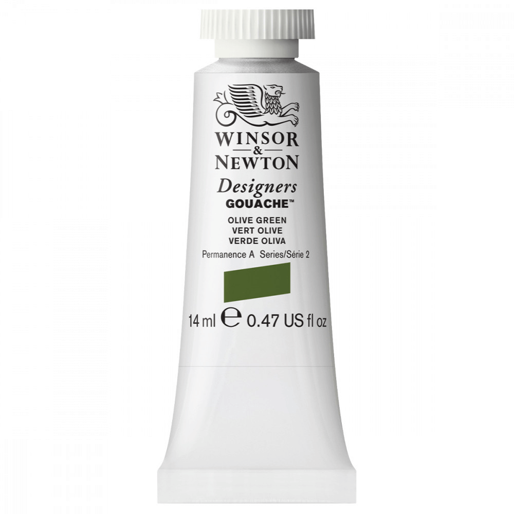 Tinta Guache Winsor & Newton Designers 14ml S2 447 Olive Green